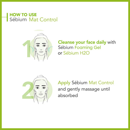 Bioderma - Sébium - Mat Control Cream - Mattifying and moisturizing daily cream - for Combination to Oily Skin