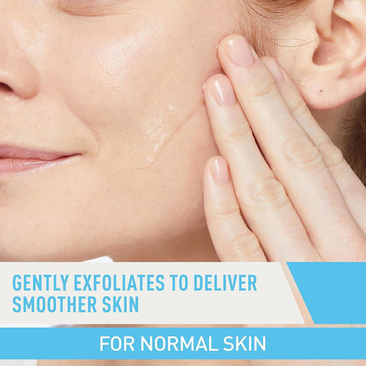 CeraVe Renewing Salicylic Acid Cleanser, Formulated With Hyaluronic Acid, Niacinamide, & Ceramides, Gentle BHA Exfoliating Face Wash Smooths & Softens Skin, Non Comedogenic & Fragrance Free