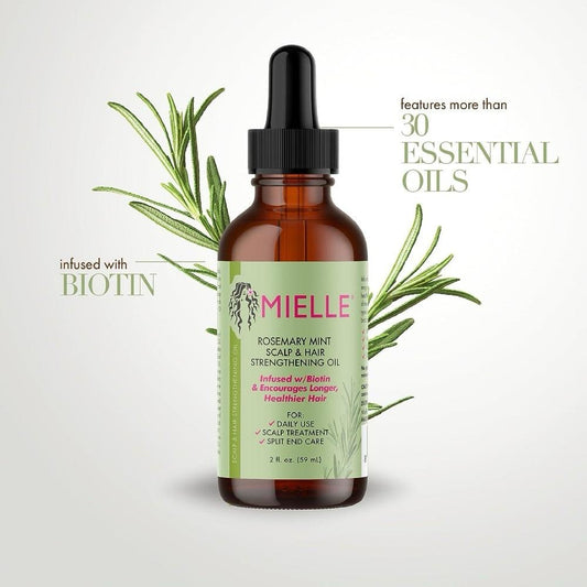 Mielle Organics Rosemary Mint Scalp & Hair Strengthening Oil for All Hair Types
