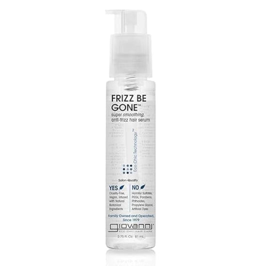 Frizz Be Gone - Super Smoothing Anti-Frizz Hair Serum, Adds Shine, Seals in Color, Infused with Natural Botanical Ingredients, Salon Quality, No Parabens