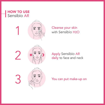 Bioderma - Sensibio AR Cream - Facial Redness Relief Lotion - Skin Soothing and Moisturizing - Face Lotion for Sensitive Skin