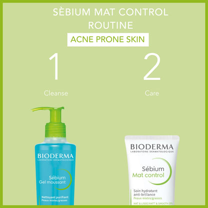 Bioderma - Sébium - Mat Control Cream - Mattifying and moisturizing daily cream - for Combination to Oily Skin