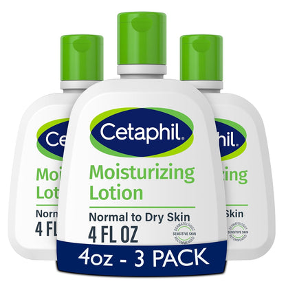 Cetaphil Moisturizing Lotion, Face & Body Moisturizer for Men & Women, Normal to Dry Sensitive Skin, Unscented, 236ml