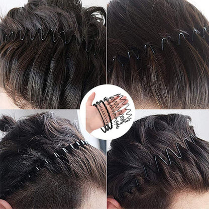 Metal Headbands Wavy Hairband Spring Hair Hoop Sports Fashion Hair Bands