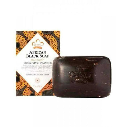 Nubian African Black Soap Bar, 5 Ounce