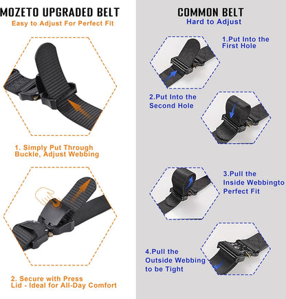Tactical Belts for Men Military Style Work Hiking Riggers Web Gun Belt