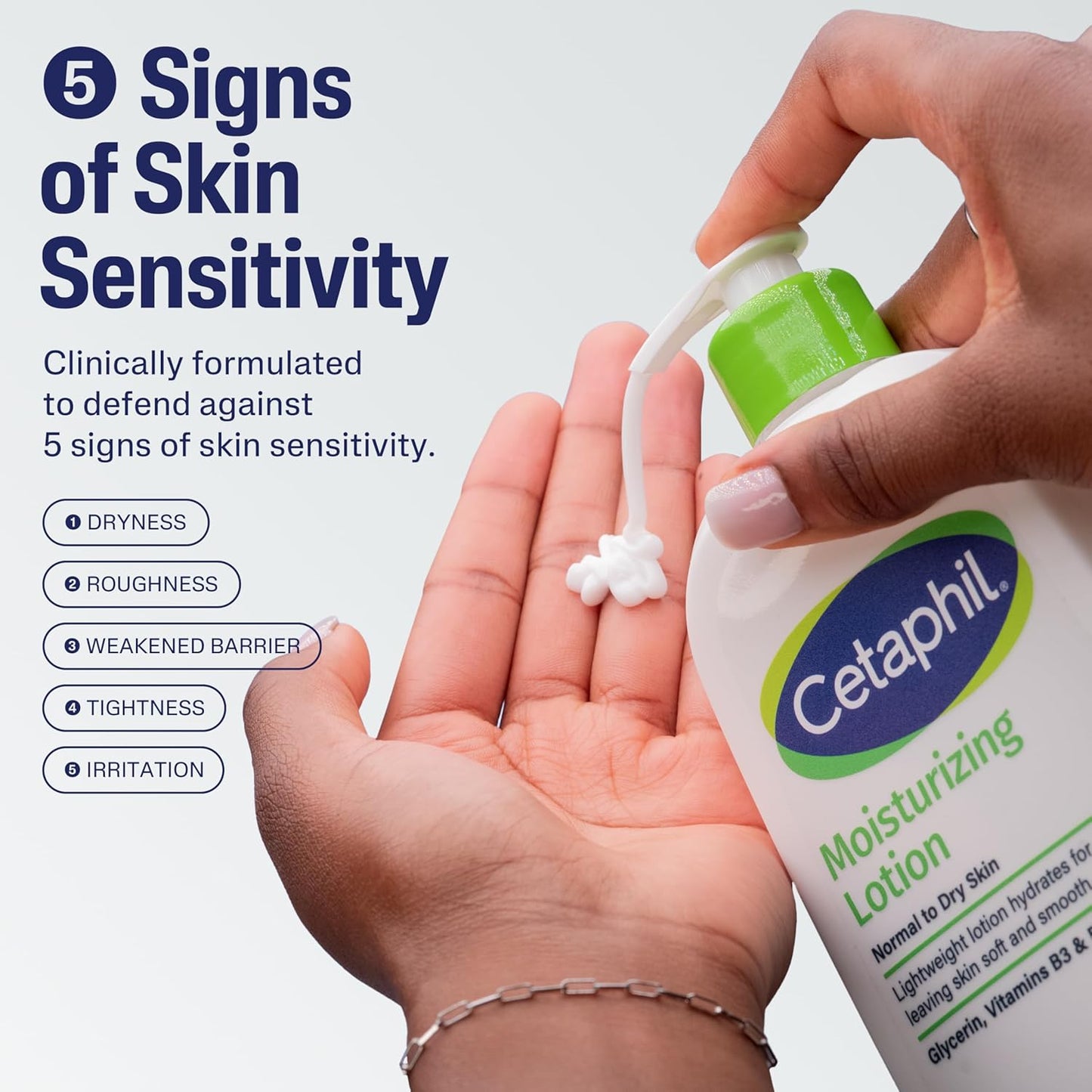 Cetaphil Moisturizing Lotion, Face & Body Moisturizer for Men & Women, Normal to Dry Sensitive Skin, Unscented, 236ml
